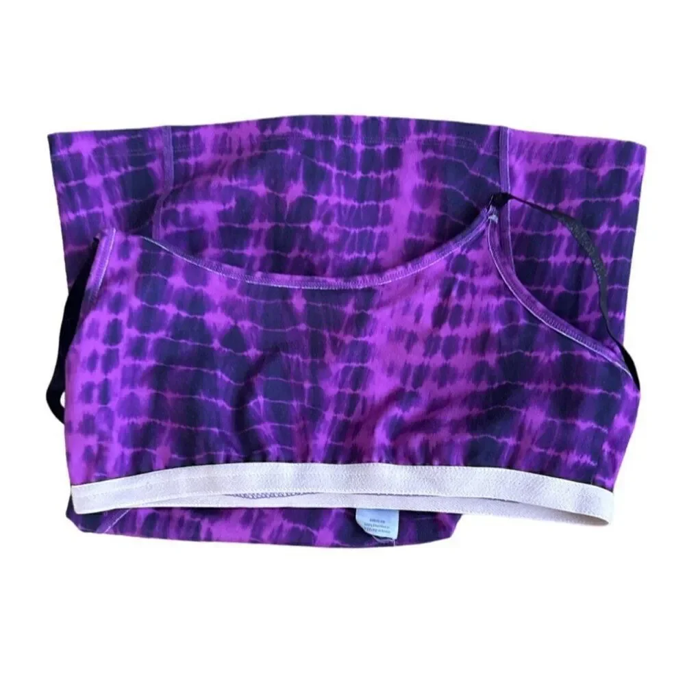Athletic workout shirt  build in bra size medium in purple